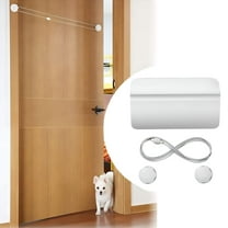 LAMIRO Automatic Door Opener for Dogs Cats, Cat Flap Door Strap Latch Easy Adjustable for Training Pets Free Access to Bedroom/Bathroom/Toilet