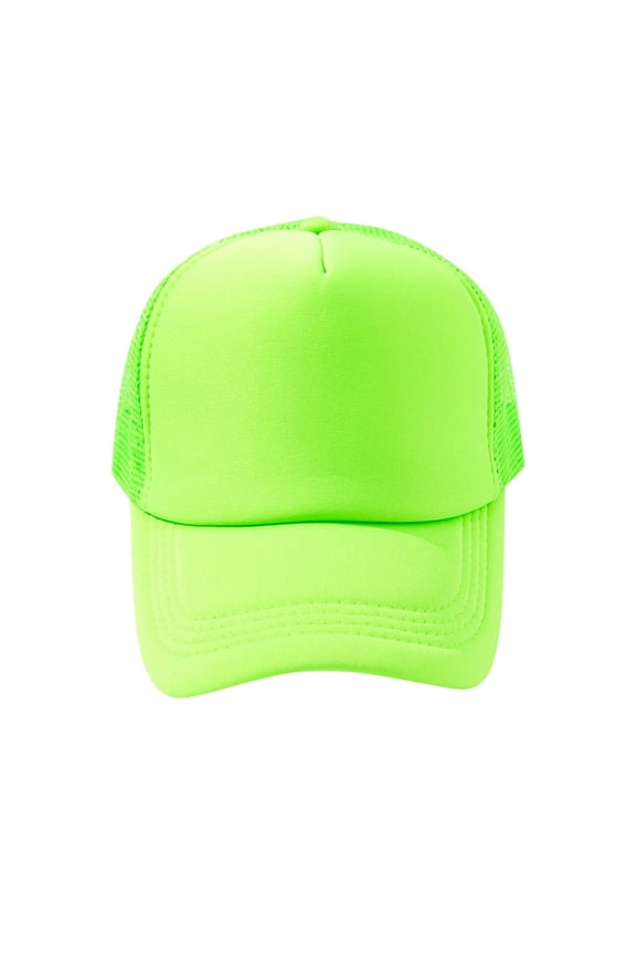 Mesh Back Baseball Cap High Crown Foam Trucker Hat 5 Panel Snapback Plain Gym Hat Skateboard Surf Hat Blank Breathable Summer Outdoor Cap Golf Dad Hat For Outdoor Sports Activities