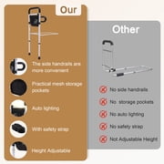 ALLJOY Bed Rails for Elderly, Adjustable Bed Assist Rails Adults Safety with Support Legs for Full Size Bed, Tool-Free Assembly