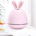 thumbnail image 2 of 200 ml USB Humidificador de aire con forma de conejo, humidificador ultrasónico de vapor frío, adorable minihumidificador de aroma para oficina, hogar, sala de estar, dormitorio, azul, 2 of 5