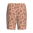 thumbnail image 7 of Daiia fall flower plaid Mens Woven Stretch Pajama Short,Short Pajama Pants-X-Large, 7 of 7