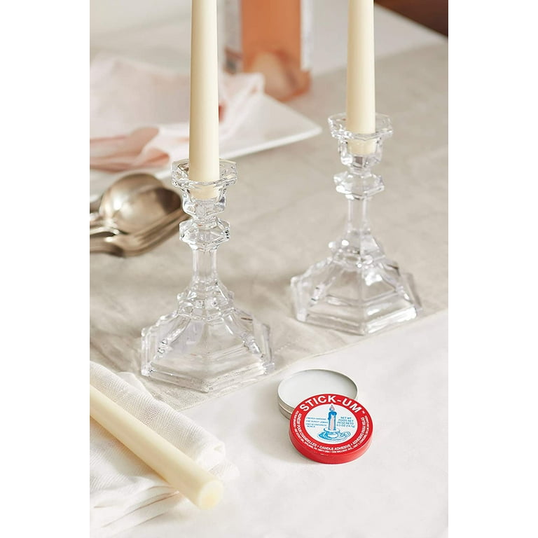 Pack of 4] Fox Run Stick-Um Candle Adhesive - Keeps Candles in Place 2 oz  Each