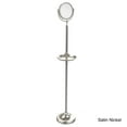 thumbnail image 3 of Floor Standing Make-Up Mirror 8-in Diameter with 5X Magnification and Shaving Tray in Antique Pewter, 3 of 5