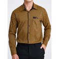 thumbnail image 3 of Mens Plaid Dress Shirt Long Sleeve Button Down Shirts Casual Wrinkle Free Shirt Big and Tall Men M, 3 of 6