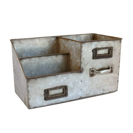 Stainless Steel Desk Organizer 3 Bin Storage Three Stainless Steel Desk Organizer 3 Bin