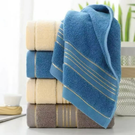 Vacemry Under $5 Gold Bar Design Bath Towel, Highly Absorbent Face Towel, Soft Comfortable Bath Sheet, Quick Dry Bathroom Towel, Luxury Hotel Quality Towel