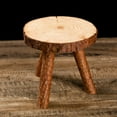 thumbnail image 3 of Asian Home Rustic Tree Trunk Slices Wood Three Legged Plant Stand, Vase Stand, Display Stand, Perfect for Home Decor in Any Room, Furniture (Small), 3 of 3