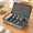 Silverware Storage, variant on Set of 4 Plate Cases, Stackable Hard Shell Dinnerware Storage with 48 Separators