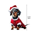 thumbnail image 5 of EWASWON Flat Dachshund Christmas Ornament - Hanging Christmas Tree Decor, Lightweight Flat Design, Perfect Gift for Dog Lovers, Festive Home Decoration, 5 of 9