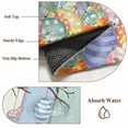 thumbnail image 6 of Round Rugs 3.3Ft, Happy Easter Round Area Rug Washable Indoor Throw Carpet, Spring Bunny Colorful Eggs Wooden Grain Soft Non Slip Circle Rug for Laundry Room Patio Home Decor Aesthetic, 6 of 8
