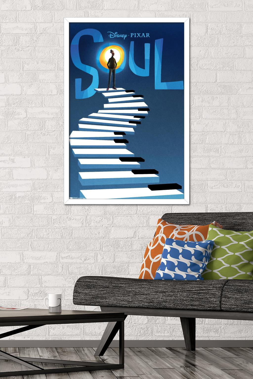 Disney Pixar Soul - Teaser Wall Poster, 22.375" x 34", Framed