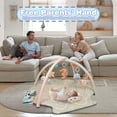 thumbnail image 3 of suihuooo Baby Play Gym Mat with 6 Detachable Toys for Infant 0-18 Months,Beige, 3 of 7