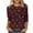 Multicolor A4, variant on Edvintorg Women's 3/4 Sleeve Tops Halloween Printed Crew Neck Casual Pullover Shirt Fall Lightweight Loose Blouse Plus Size Women Clothes S-5XL Multicolor