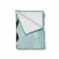 thumbnail image 2 of Mermaid Soft Flannel Fleece Throw Blanket, Floating Girl Water Bubbles Underwater Themed Artwork Print, Cozy Plush for Indoor and Outdoor Use, 70" x 90", Seafoam Beige and Brown, by Ambesonne, 2 of 6