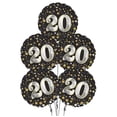 thumbnail image 2 of PMU Happy Birthday 20 Gold Stars 18 Inch Mylar Balloon Pkg/1, 2 of 3