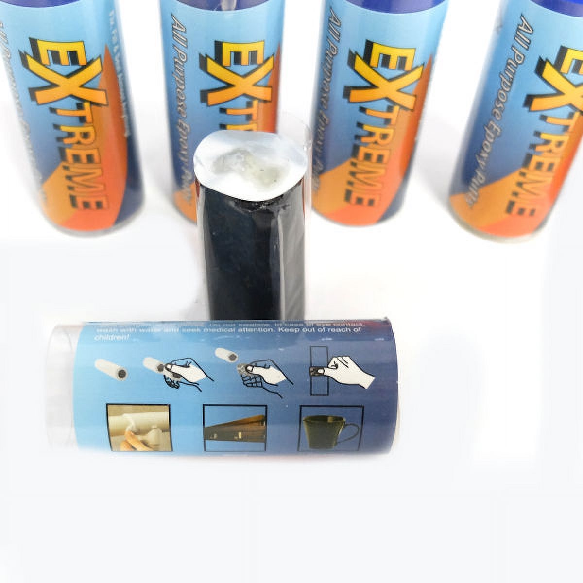 Smart Home All Purpose Epoxy Putty in Black, Set of 6 (1 oz each)