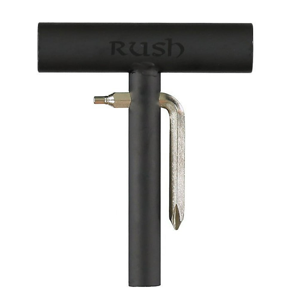 RUSH Skateboard Tool All in One Skate Tool Black
