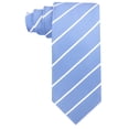 thumbnail image 5 of Scott Allan Necktie Set | Jacquard Woven Regular Tie Size 3.3"in at Tip | Dusty Blue Tie & Pocket Square, 5 of 6