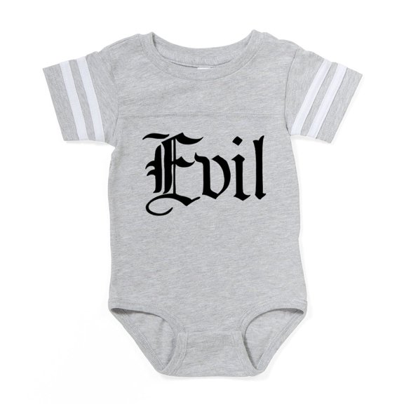 CafePress - Evil_Tr - Cute Infant Baby Football Bodysuit