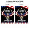 thumbnail image 2 of 6pcs 250th Anniversary Flag 250 Years of Freedom Flag with Eagle 1776-2026 Patriotic Flags Outdoor Lawn Garden Decor Doubleside Polyester, 2 of 6
