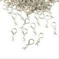 thumbnail image 2 of 100PCS Silver Stainless Steel Pin Shell Body Clips Steel Replacement Repair Accessory For RC Model Car For HPI For HSP Spare Part, 2 of 8