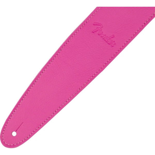 Fender 2.5" Wide Limited Edition Leather Guitar Strap Bubblegum #0990649013
