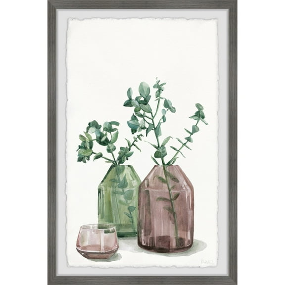 Parvez Taj Trendy Vase Framed Wall Art