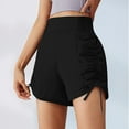 thumbnail image 2 of jiaxiM Athletic Shorts for Women High Waist Workout Shorts Side Pleated Breathable Quick Drying Running Shorts with Pockets, 2 of 5