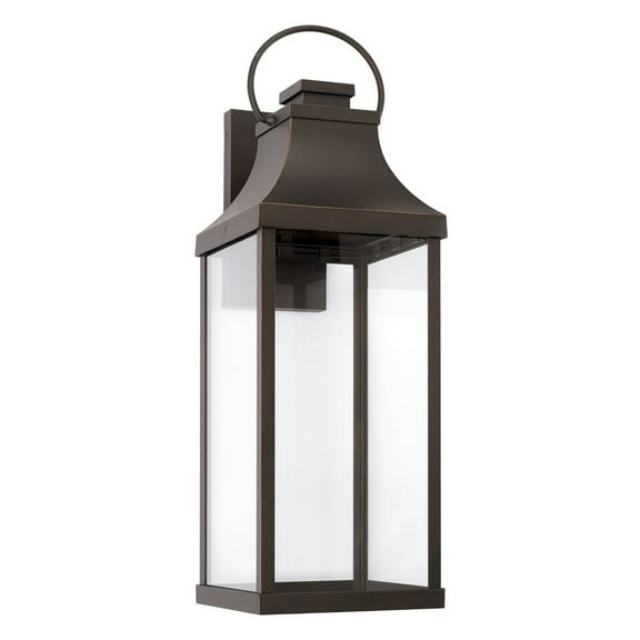 Outdoor Wall Lantern In Traditional Style-27 Inches Tall And 9 Inches Wide-Oiled Bronze Finish-Led Lamping Type Capital Lighting 946441Oz-Gl