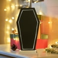 thumbnail image 5 of Fairnull Halloween Mini Black Coffins Letter Board Ornament Display Message Board Multifunctional Menu Schedule Gothic Decor for Halloween Party Home Office School, 5 of 11