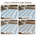 thumbnail image 7 of ODIKA 8'x10' Washable Area Rug Striped Accent With Horizontal Bands And Minimalist Border Design for King Size Bedroom Under Bed, Master Suite, Non-Shedding, Easy Care, 7 of 7
