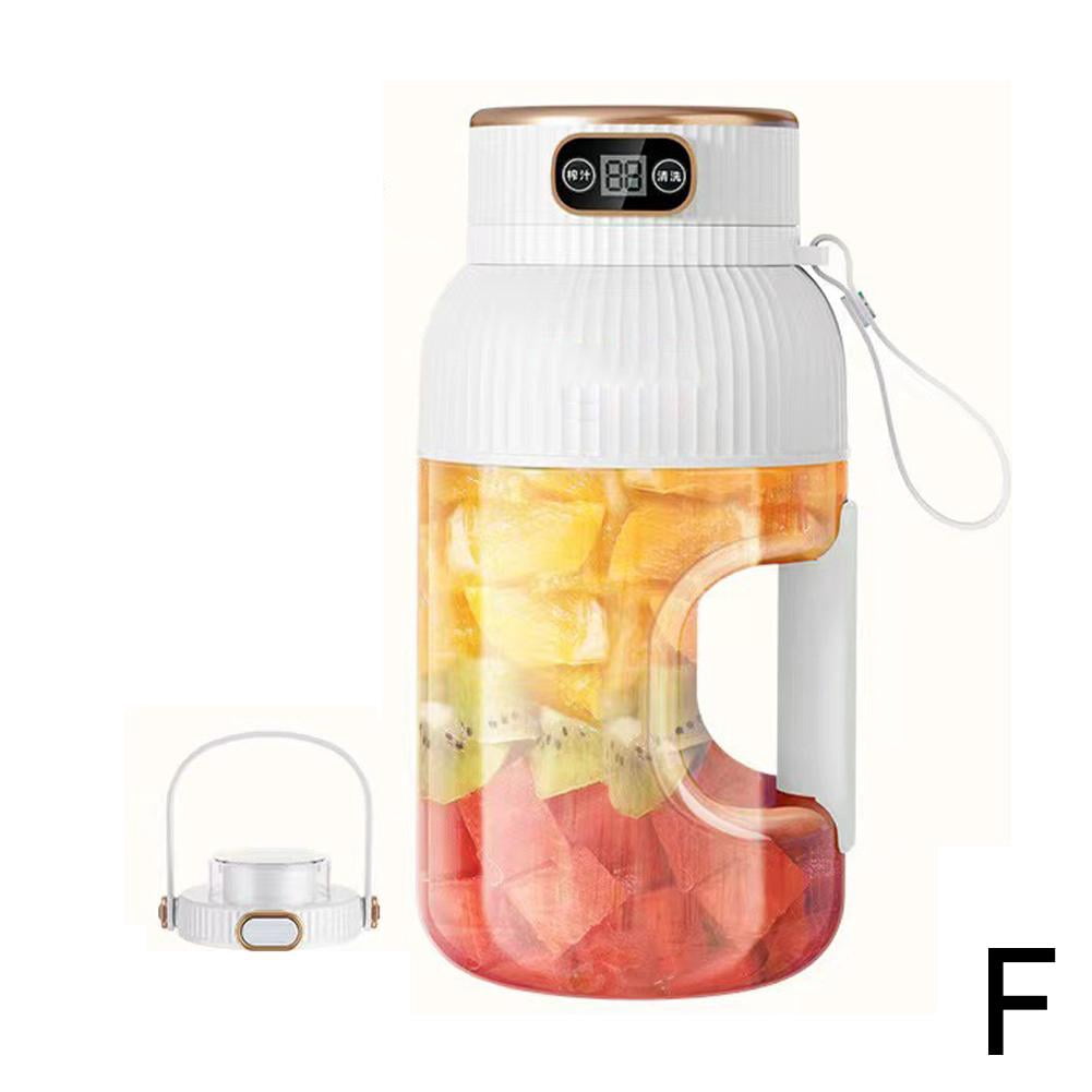 Portable Juicer: Powerful, Large Capacity 1200ml, Ten Leaf Juicer with Smart Control Display and Rechargeable via USB