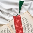 thumbnail image 6 of Kdxio White and Green Polka Dot Print Metal Tassel Bookmarks,Perfect Gift for Art Lovers and Bookworms Metal Bookmarks for Women, 6 of 8