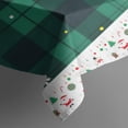thumbnail image 4 of Meery Christmas Rectangle Table Cloth Green Buffalo Plaid Snowflake Table Clothes 60x102inch Polyester Happy Holiday Waterproof and Reusable Table Covers for Dining Table Buffet Parties Camping, 4 of 5