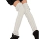 thumbnail image 1 of Calcetines largos hasta la rodilla para mujer, de color liso, cálidos, con forma de masa, de bolas de lana y acrílicos., 1 of 2