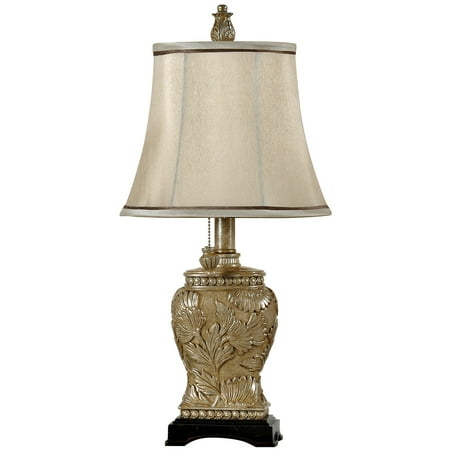 Mini Accent Table Lamp Champagne Ware Finish Beige Fabric Shade Mini Accent Table Lamp Champagne Ware Finish Beige Fabric Shade
