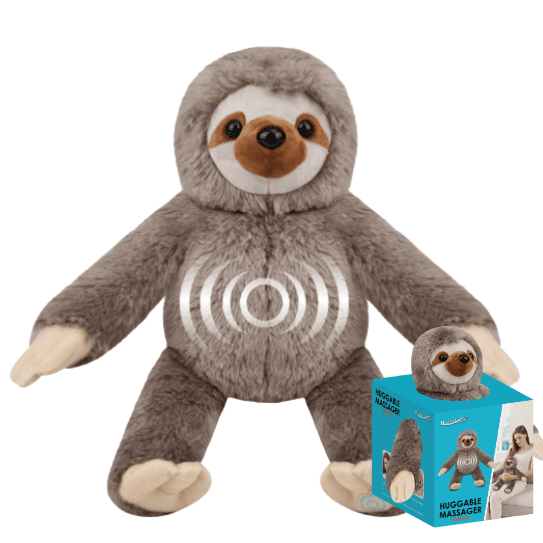 Health Touch Neck Massaging Massager Gift with Relaxing Vibration- Sloth