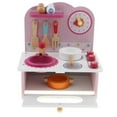 thumbnail image 2 of House Kitchen Cookware Playset Kid Pretend Toy Cooking Water Tank  Bench  Utensils Kitchenware Set Girls Gifts, 2 of 6