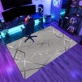 thumbnail image 4 of Luxury Silver Gray Area Rugs, Abstract Crack Geometric Carpet, Soft Washable Non Slip Low Pile Rug for Living Room Bedroom Entry Floor Mat 5x8ft, 4 of 8