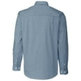 thumbnail image 3 of Men's Cutter & Buck Navy Utah State Aggies Easy Care Stretch Gingham Long Sleeve Button-Down Shirt, 3 of 3