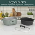 thumbnail image 4 of Programmable Slow Cooker Removable Healthy Nonstick Pot - Small Kitchen Appliance for Family Dinners - Serves 6+ People, 4 of 5