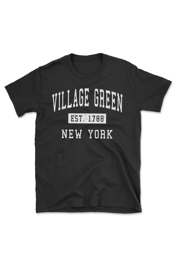 Village Green New York Classic Established Men's Cotton T-Shirt