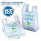 thumbnail image 5 of Bolsas de agradecimiento biodegradables, 500 unidades, a granel, 100% biodegradables, 5 of 9