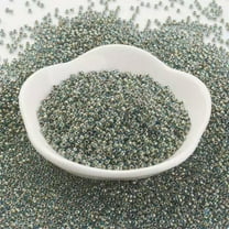 U8MO 900pc/10g Japanese Glass Spacer Beads Silver/Gold Lined Tiny Loose Beads 2x1.5mm-Aqua B-Gold Lined