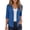 Blue, variant on Women Lightweight Open Front Cardigan 3/4 Sleeve Relaxed Soft Casual Layering Shrugs Jacket for Spring Summer Daily Wear Red S