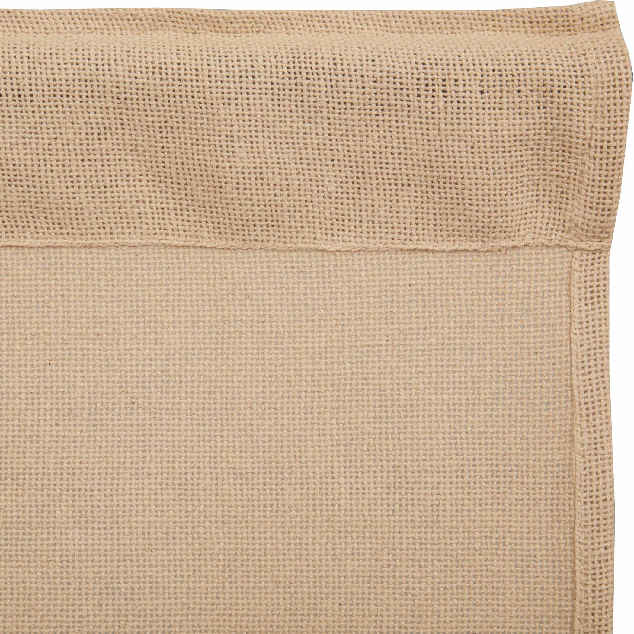 VHC Brands Burlap Farmhouse Vintage Tier Set of 2 Curtains 24x36
