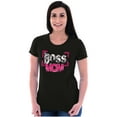 thumbnail image 3 of Boss Mom Funny Cute Mothers Day Womens Fitted Plus Size Graphic Tee Brisco Brands 2X, 3 of 5