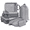 Gray, variant on Compression Packing Cubes Set, Grey, 6-Piece