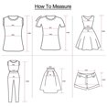 thumbnail image 3 of TSADFHJI Hauts à Col Roulé pour Femmes 3 Pack Chemise Décontractée Imprimée à Manches Courtes Blouse Pull Crewn S Bleu, 3 of 7