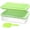 Green, variant on Ice Cube Tray with Lid and Bin for Freezer, Easy Release 55 Nugget Ice Tray with Cover, Storage Container, Scoop. Perfect Small Ice Cube Maker Tray & Mold. Flexable Durable Plastic, BPA Free
